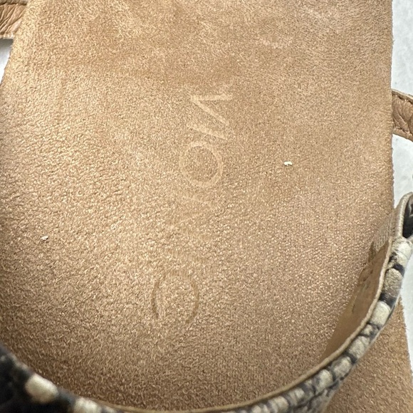 Vionic Kirra Snakeskin Sandals - Black and Cream Orthotic Comfortable Size 7 - Picture 6 of 14